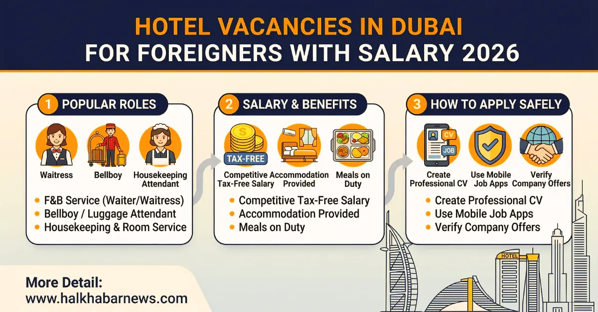 Urgent Hotel Vacancies in Dubai for Foreigners with Salary